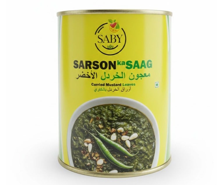 SABY SARSON ka SAAG Curried Mustard Leaves 800gm - Image 1